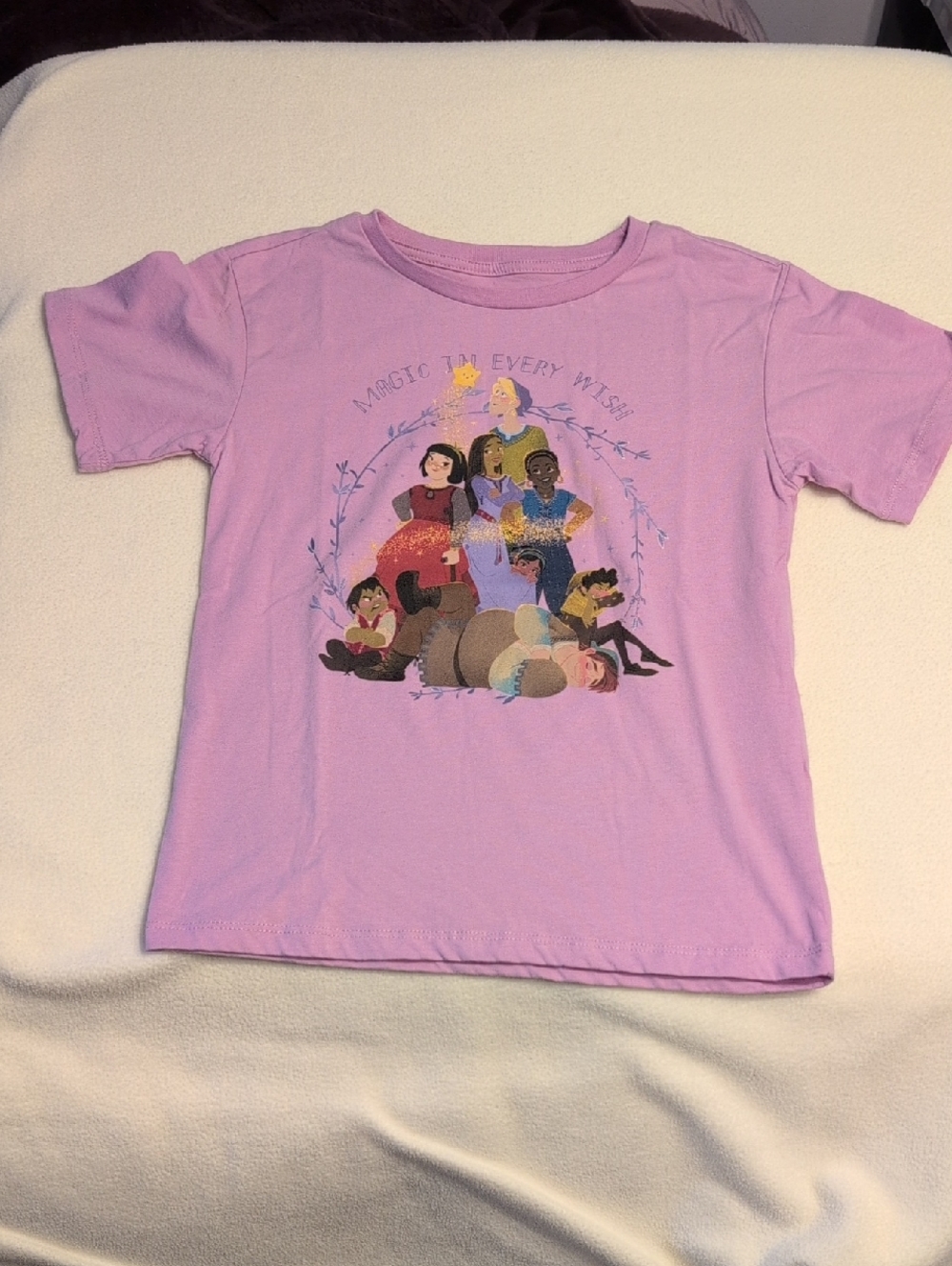 Disney Lavender Short-Sleeve Princess Graphic Tee